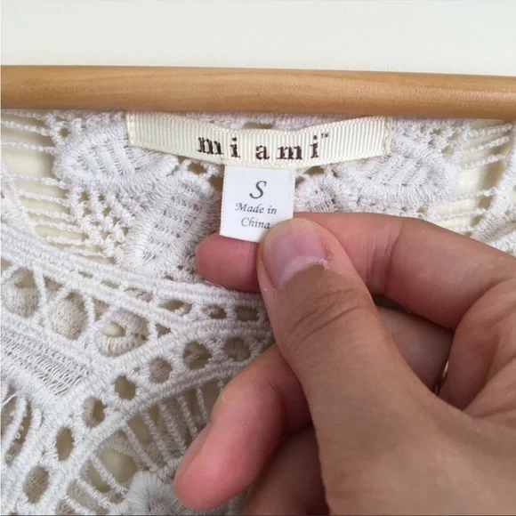 Lace Bohemian Crochet Knit Blouse - Picture 4 of 5